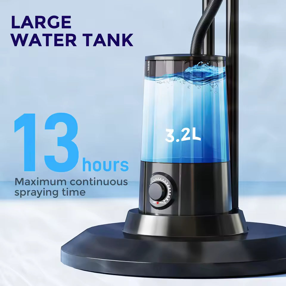 HOMCOM Misting and Cooling Fan Oscillating 4 Speed with Water Tank